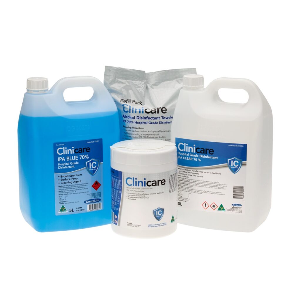 Clinicare Hospital Grade Disinfectant Ipa 70 Dentalife Pty Ltd 3401